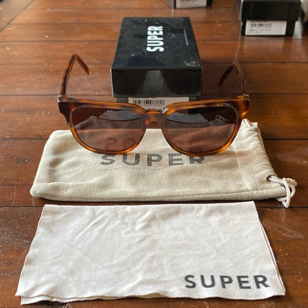 RetroSuperFuture People - Havana Glitter Unisex Sunglasses